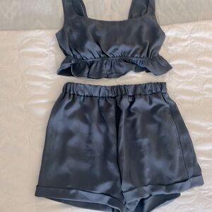 Women’s Two piece short set- blue blush